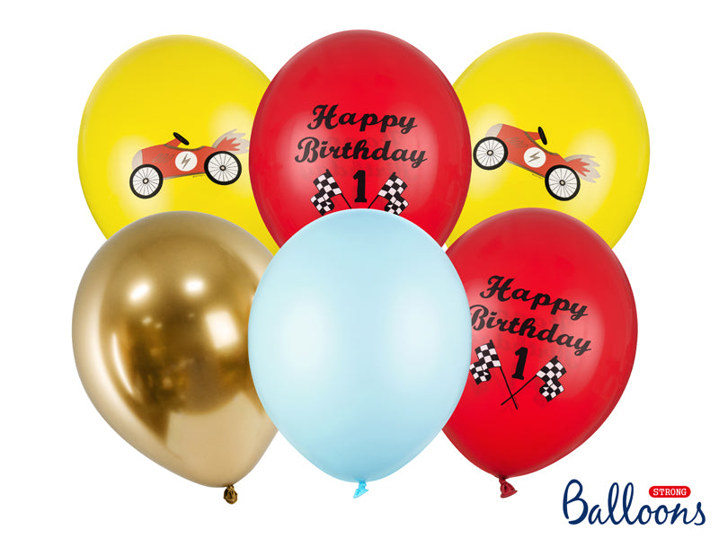 Rennauto Autorennen Party Latexballons Luftballons