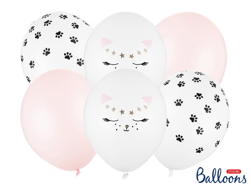 Latexballons Kitty Party Katzen Rosa