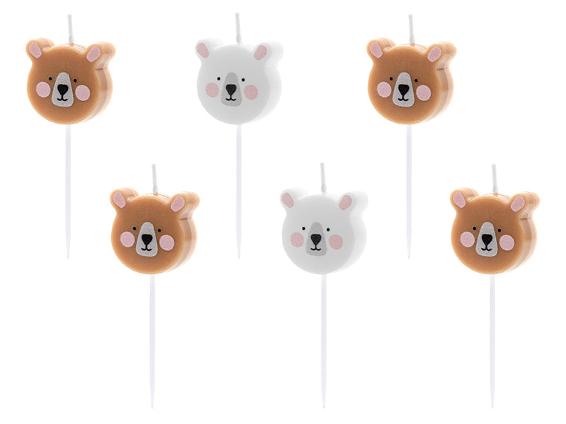 Waldtiere Party Kinder Geburtstag Caketopper Tortendeko Tortenkerzen Bär