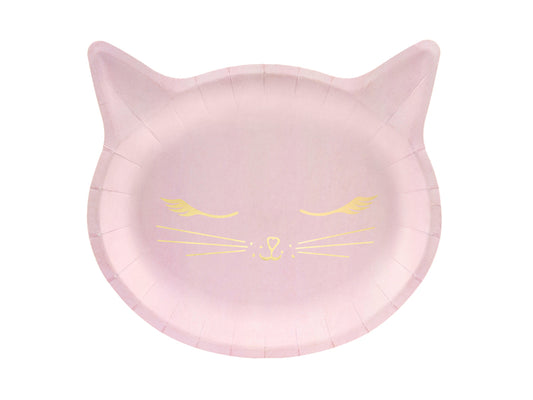 Kitty Pappteller Katzen Party Rosa