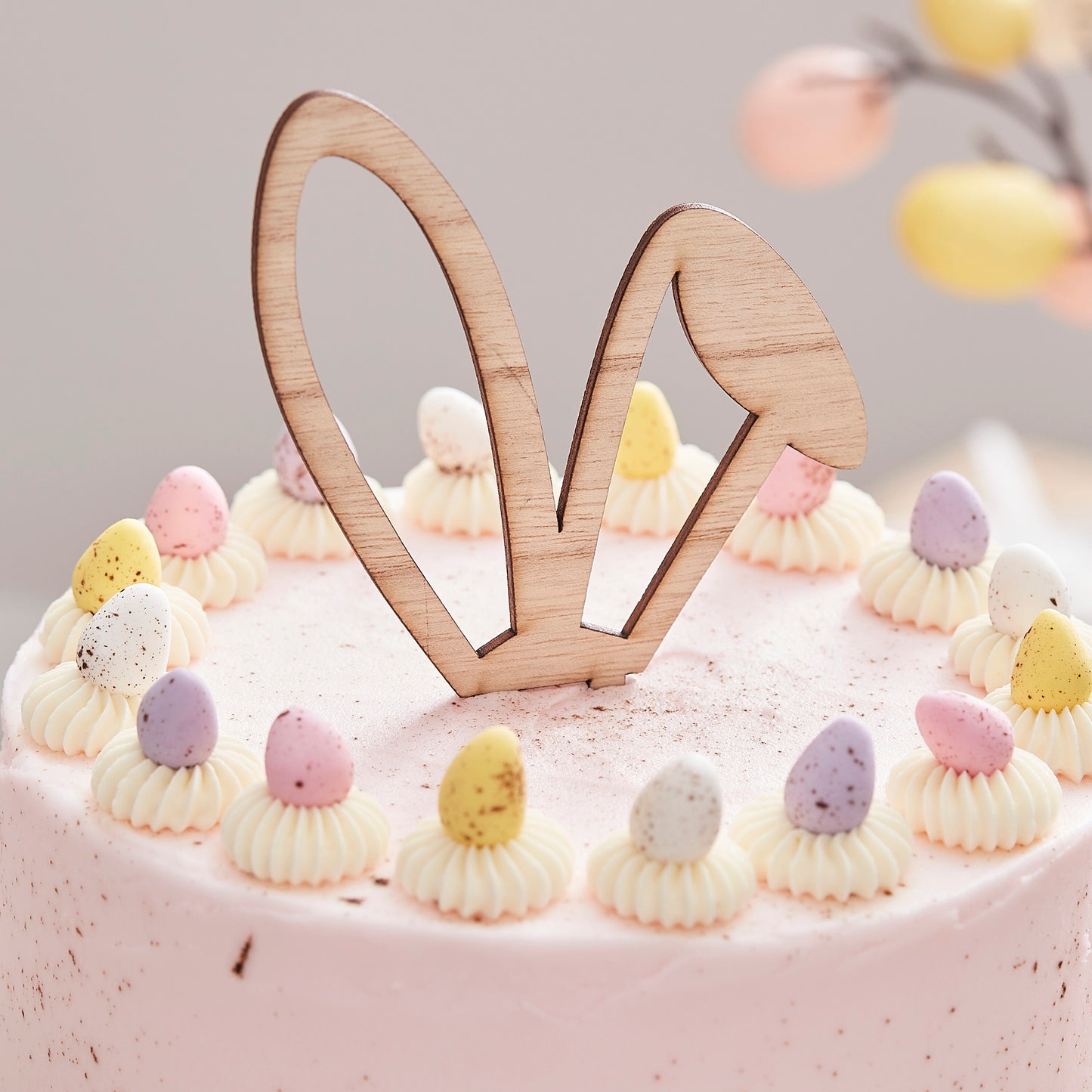 Caketopper Hasenohren aus Holz von Ginger Ray Tortendeko Ostern Osterfest