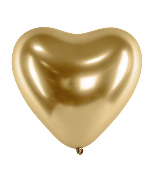 Herz Luftballon Latexballon Hochzeit Brautparty Bridal Bride to be Gold