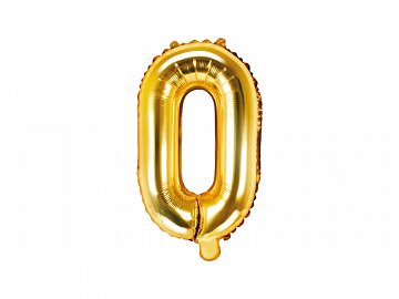 Zahlenballon Gold 35cm