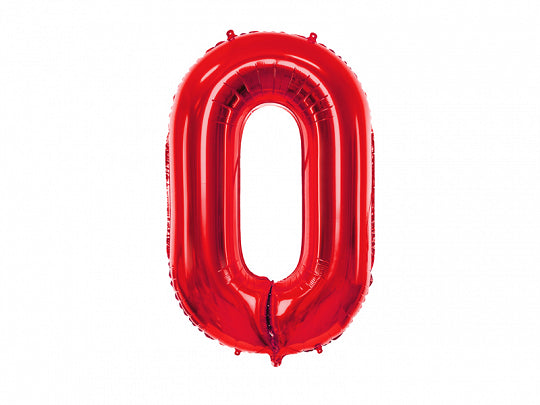 Zahlenballon Rot