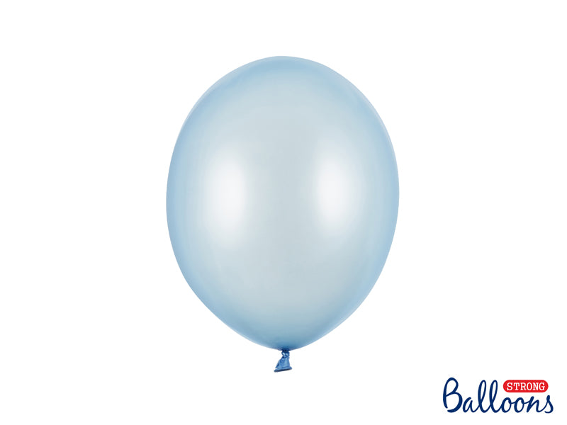 Ballon Metallic Babyblue Babyblau Hellblau