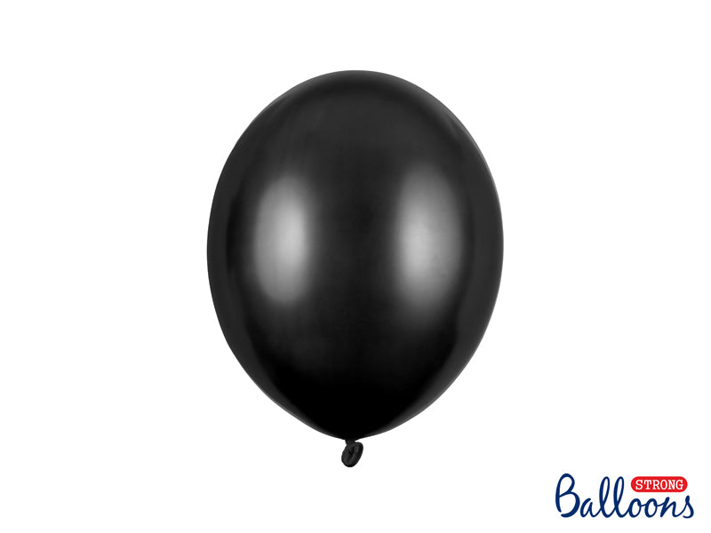 Metallic Ballon Schwarz Black