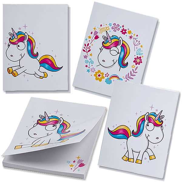 Mitgebsel Einhorn Party Geburtstag Notizblock
