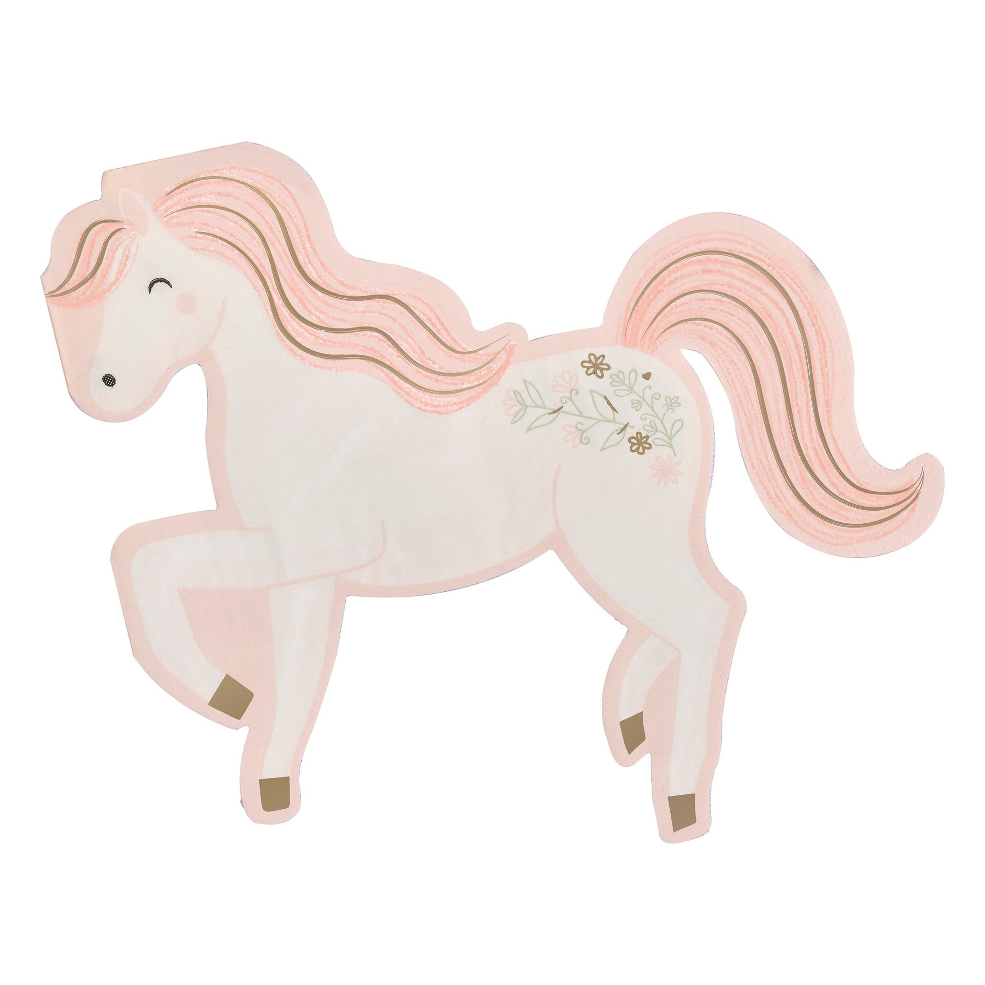 Servietten Pferde Prinzessin Rosa Party