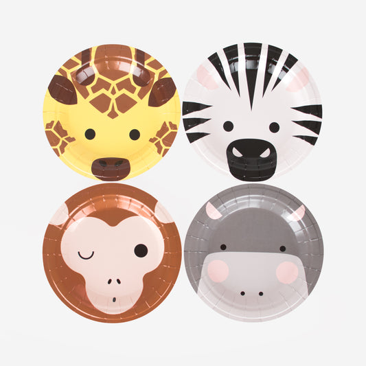 Dschungel Party Kinder Geburtstag Safari Partyteller Pappteller