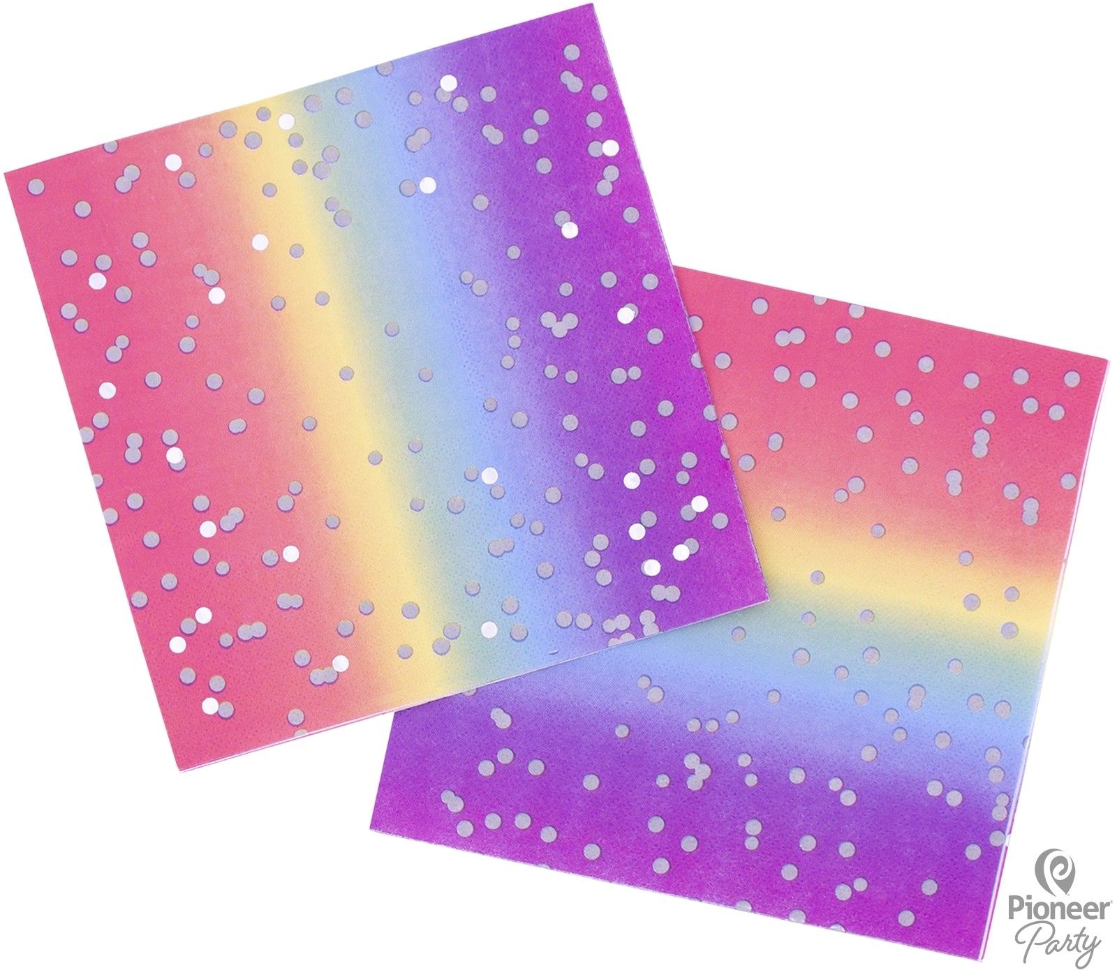 Regenbogen Servietten Party Geburtstag Kunterbunt