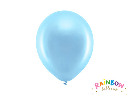 Rainbow Latexballons Metallic