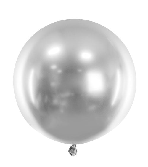 Glossy Ballon Luftballons Silber Glänzend